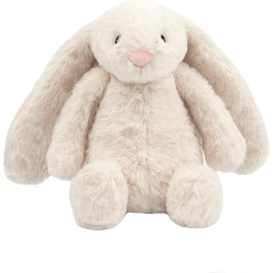 Plush Cream Bunny Cat Toy